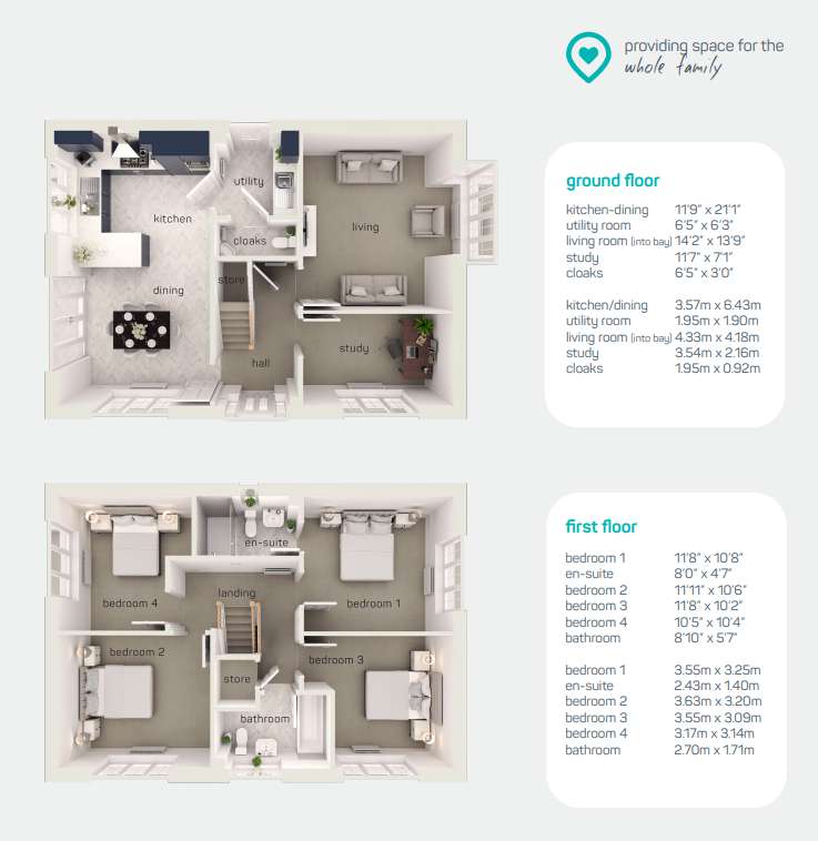 4 bedroom detached house for sale - floorplan