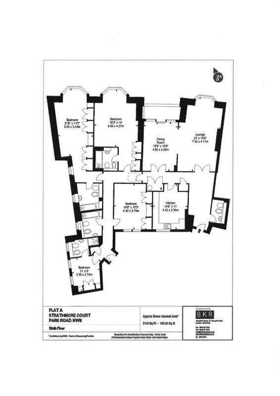 4 bedroom flat to rent - floorplan