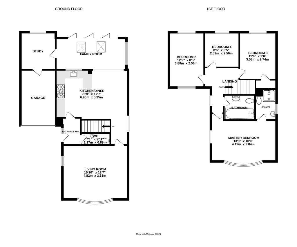 4 bedroom detached house for sale - floorplan