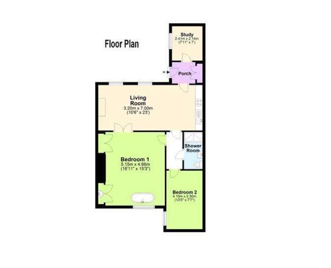 3 bedroom flat to rent - floorplan