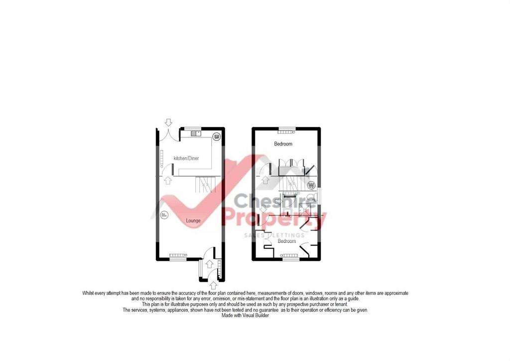 2 bedroom mews house for sale - floorplan