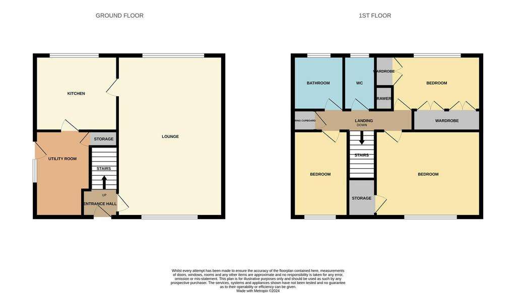 3 bedroom semi-detached house for sale - floorplan