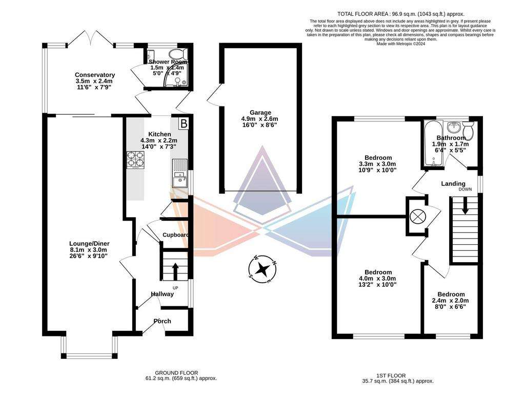 3 bedroom detached house for sale - floorplan