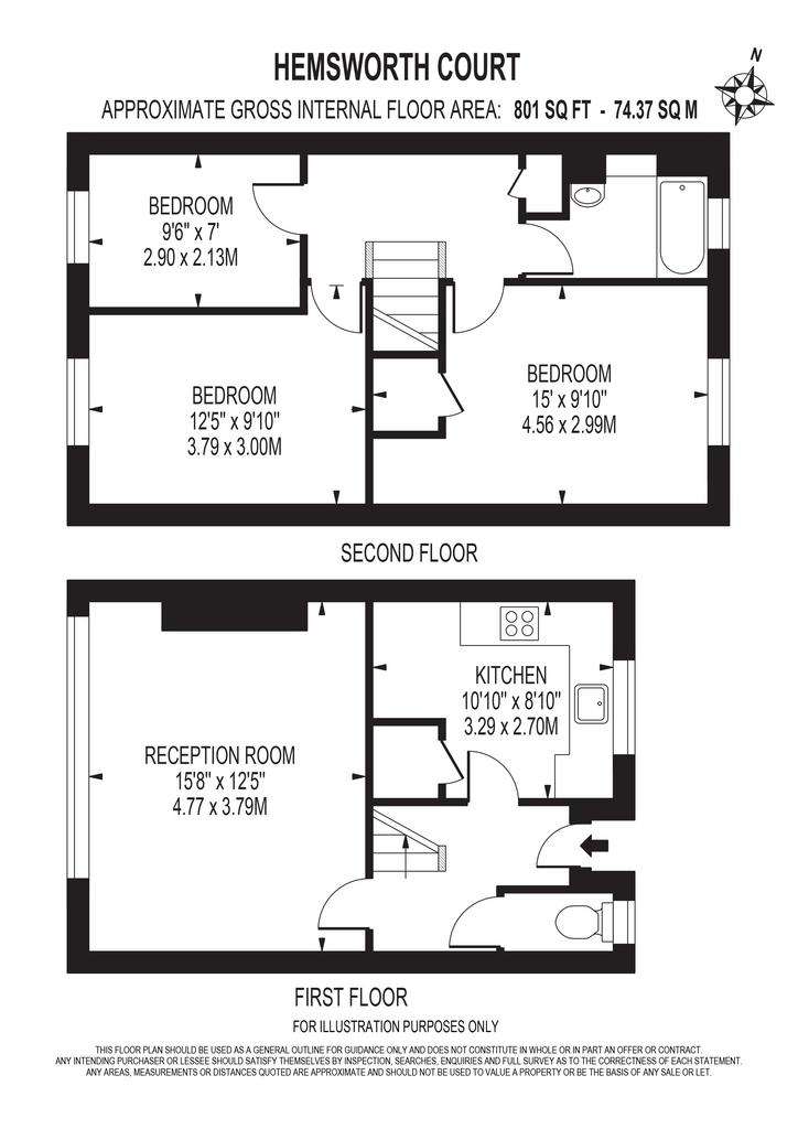 4 bedroom flat to rent - floorplan