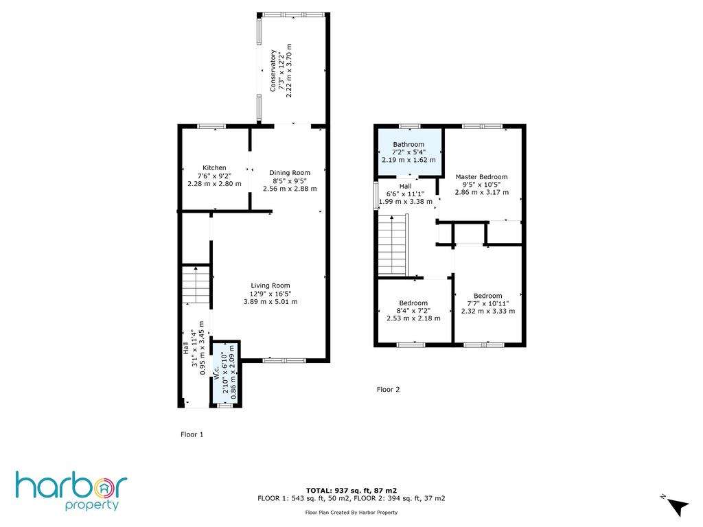 3 bedroom semi-detached house for sale - floorplan