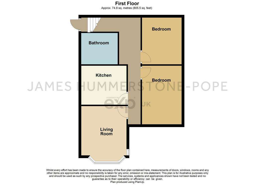 2 bedroom maisonette for sale - floorplan