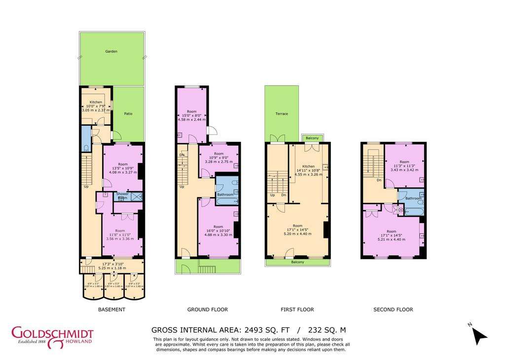 6 bedroom terraced house for sale - floorplan