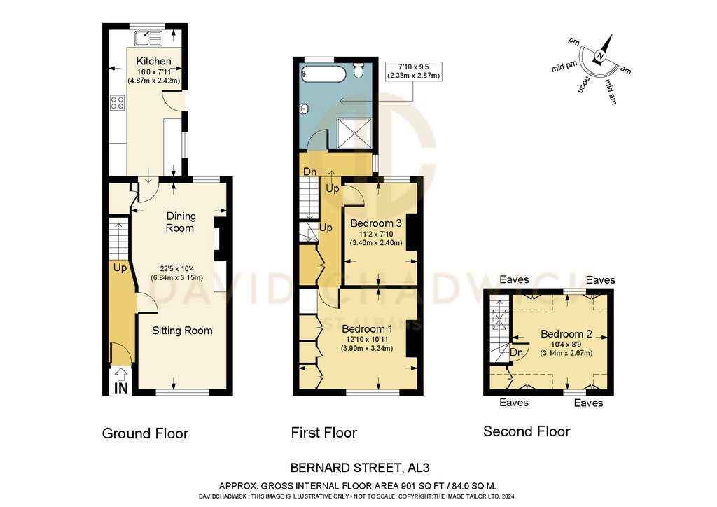 3 bedroom town house for sale - floorplan