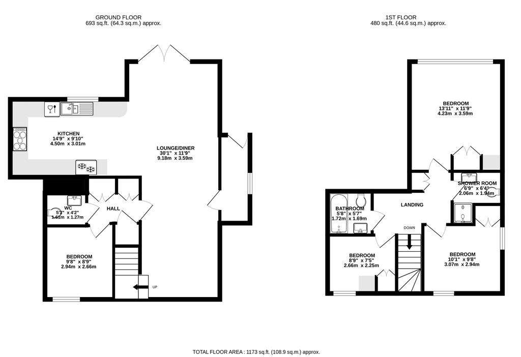 4 bedroom house for sale - floorplan