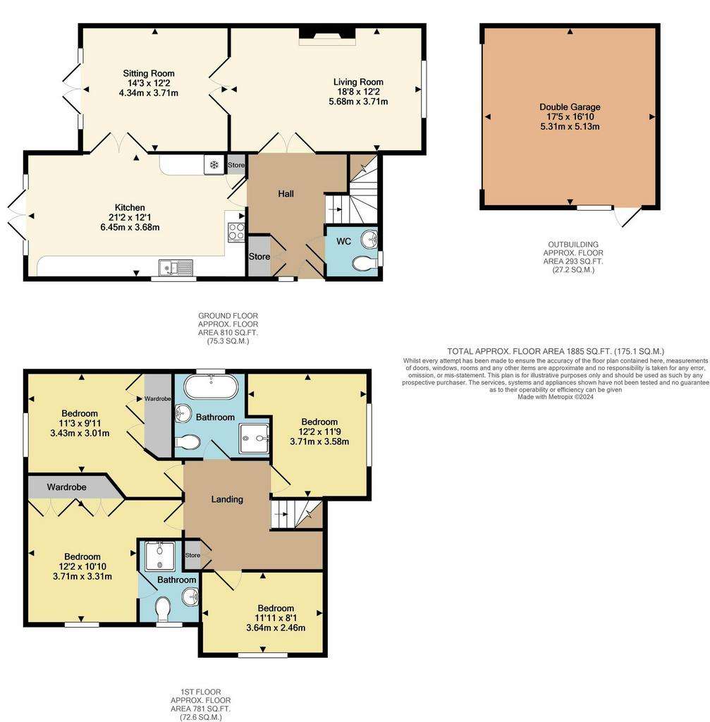 4 bedroom detached house for sale - floorplan