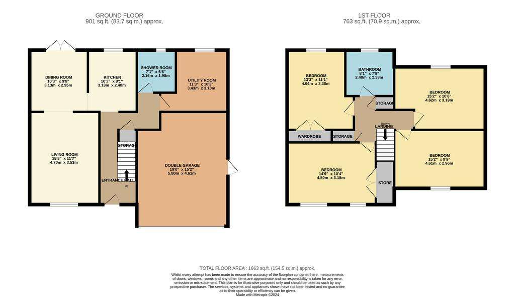 4 bedroom detached house for sale - floorplan