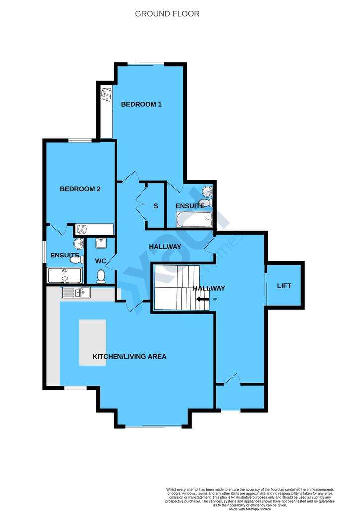 2 bedroom flat for sale - floorplan