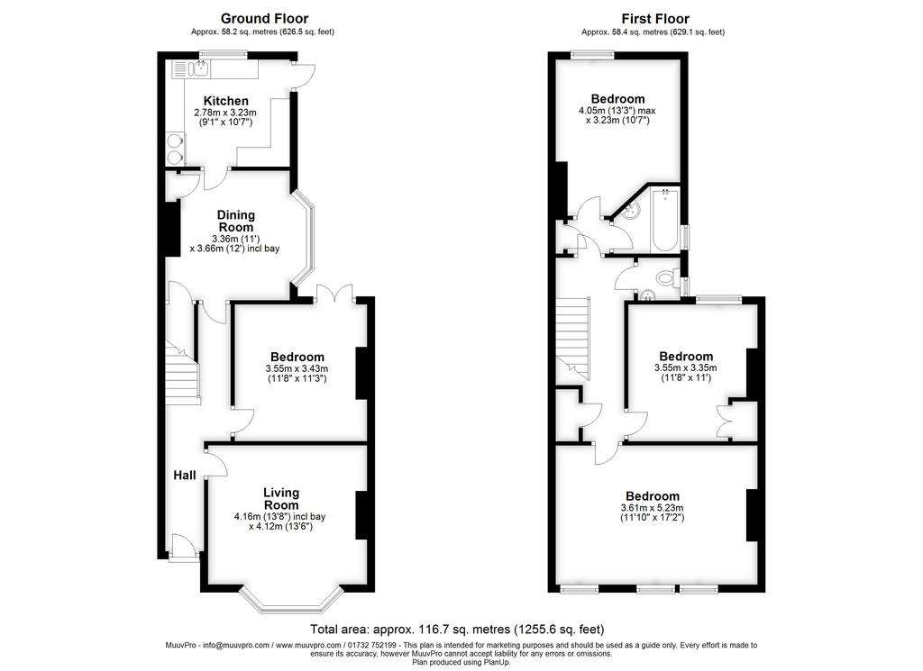 4 bedroom terraced house to rent - floorplan