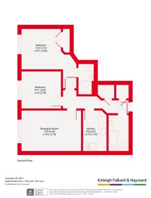 2 bedroom flat to rent - floorplan