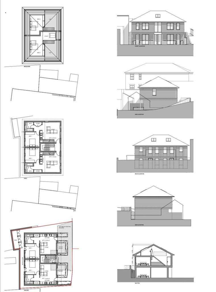 6 bedroom block of apartments for sale - floorplan