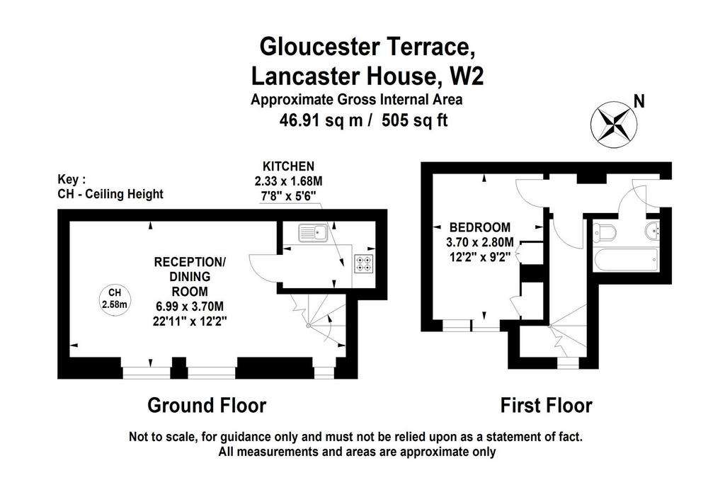 1 bedroom flat to rent - floorplan