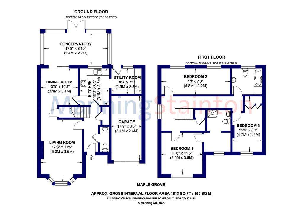 3 bedroom detached house for sale - floorplan