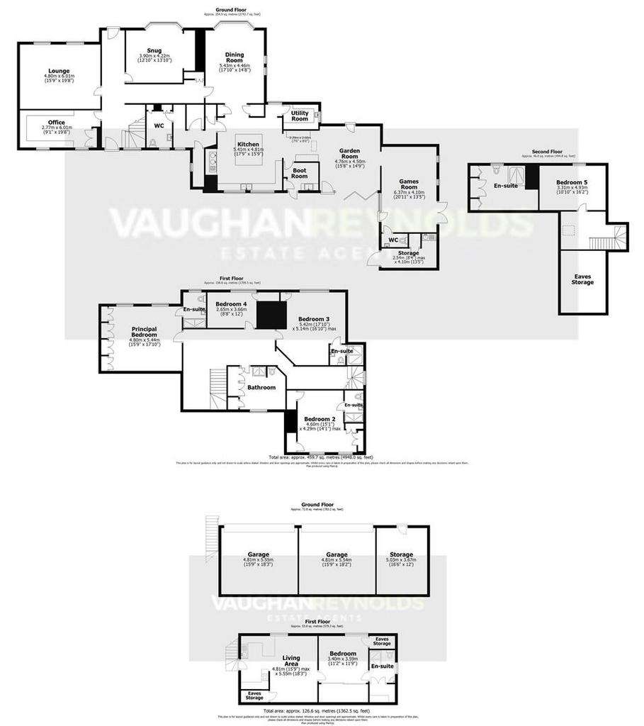 6 bedroom country house for sale - floorplan