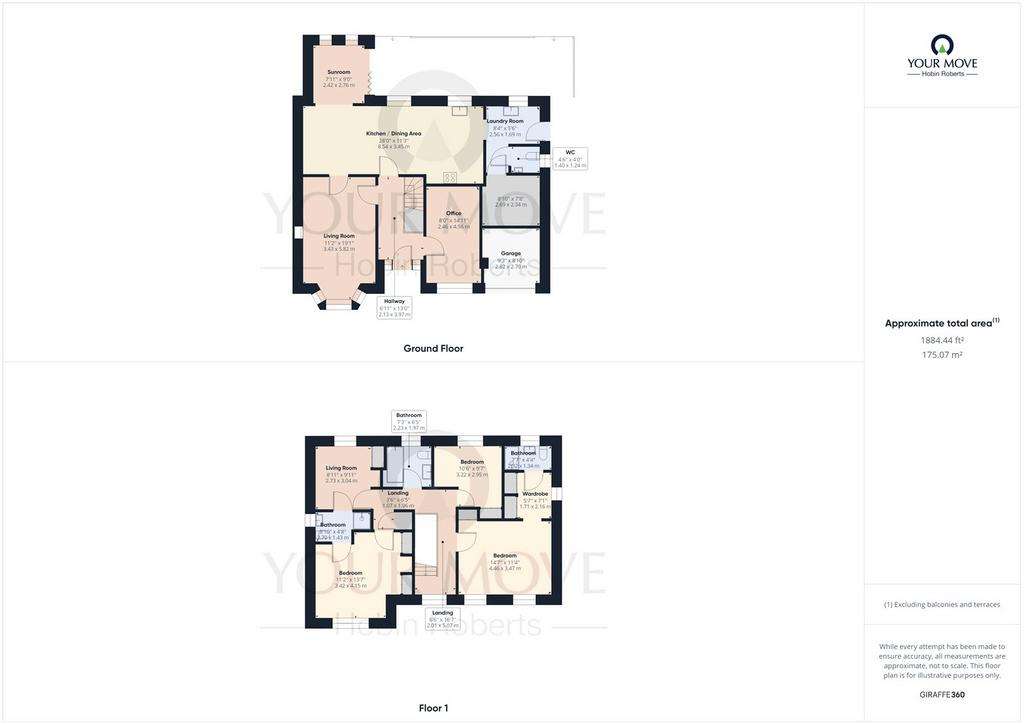 4 bedroom detached house to rent - floorplan