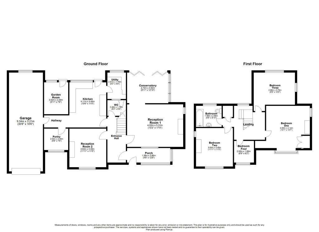 4 bedroom detached house for sale - floorplan