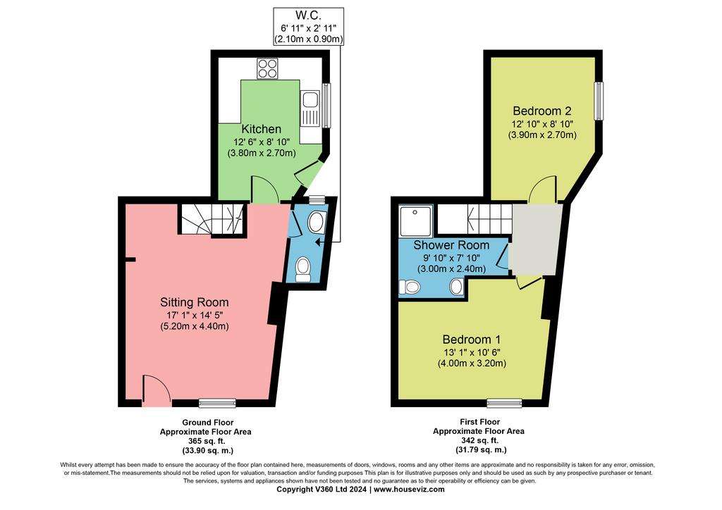 2 bedroom cottage for sale - floorplan