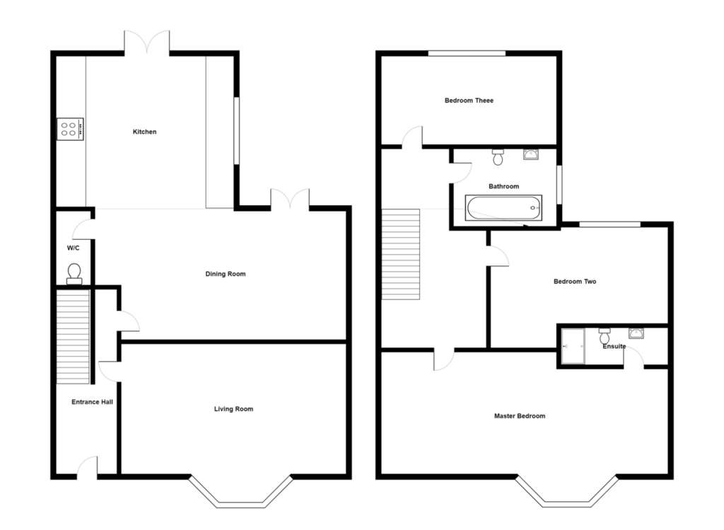 3 bedroom terraced house to rent - floorplan