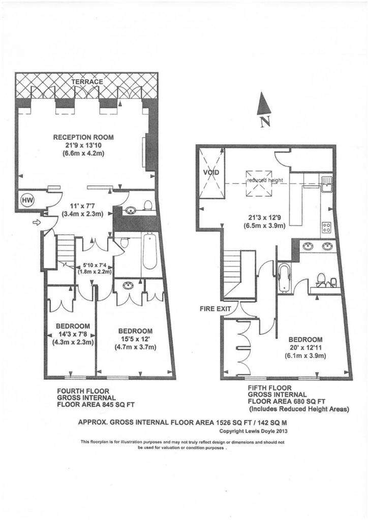 3 bedroom flat to rent - floorplan