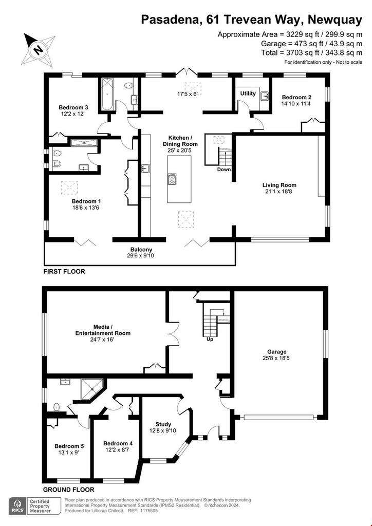 5 bedroom detached house for sale - floorplan