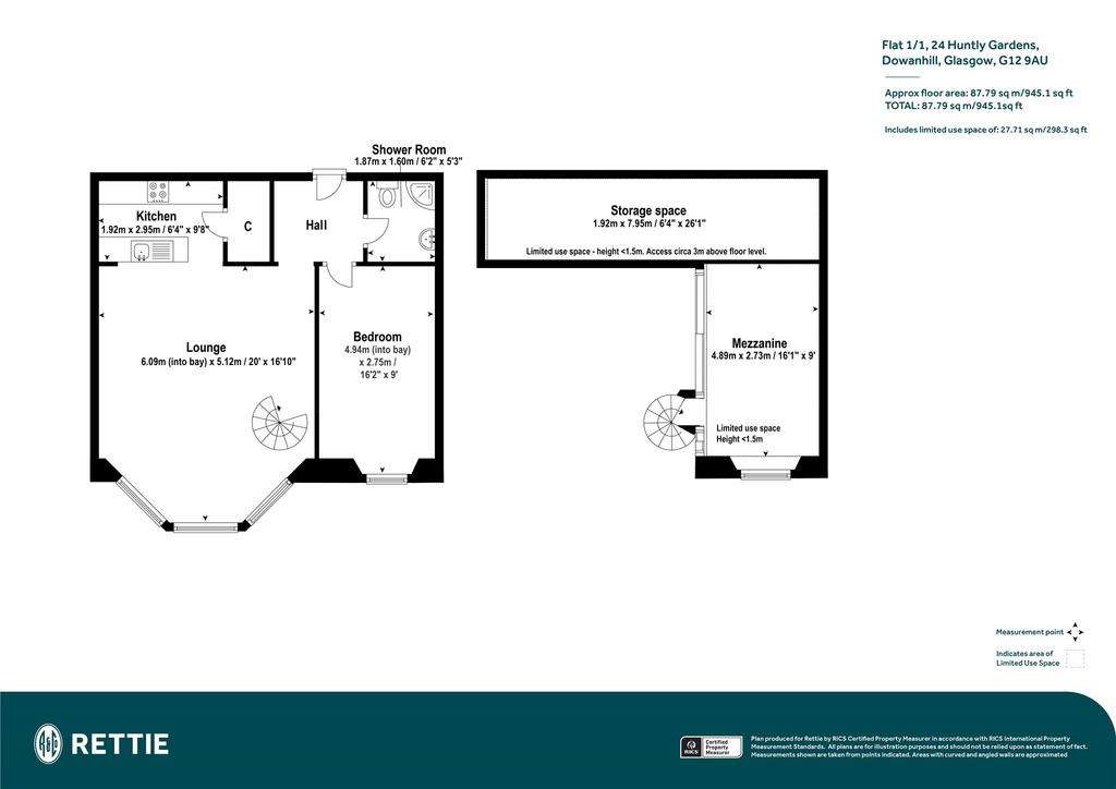 1 bedroom flat for sale - floorplan