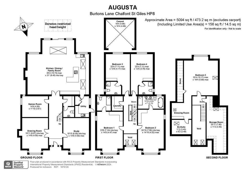 5 bedroom detached house for sale - floorplan