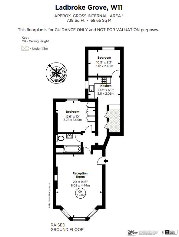 2 bedroom flat for sale - floorplan