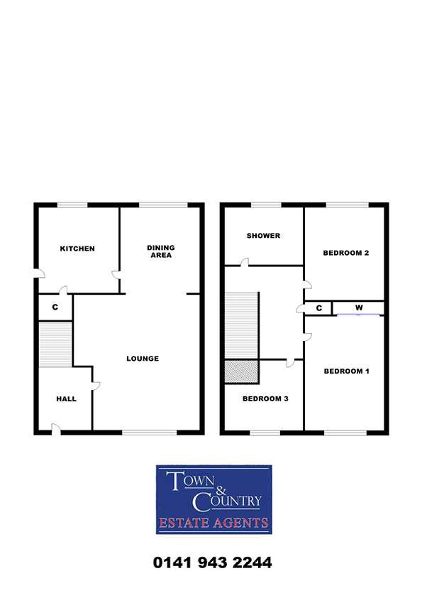 3 bedroom end of terrace house for sale - floorplan