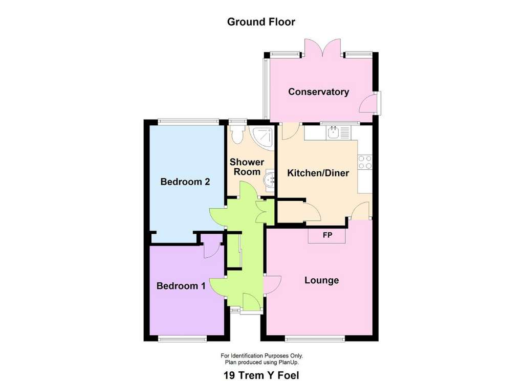 2 bedroom semi-detached house for sale - floorplan