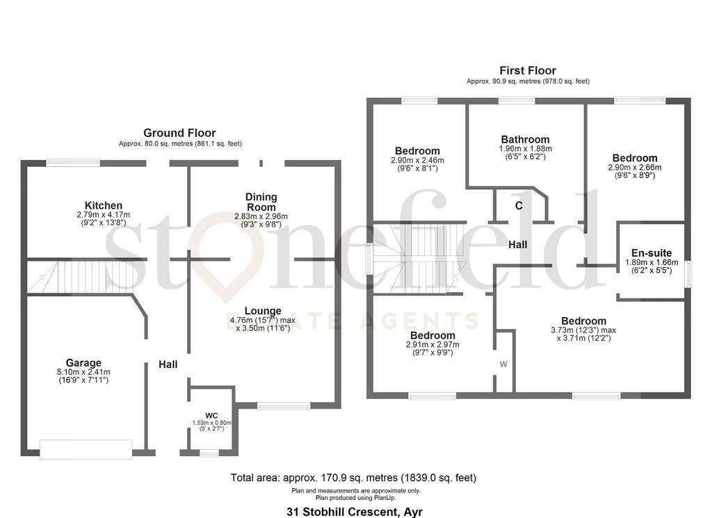 4 bedroom detached house for sale - floorplan