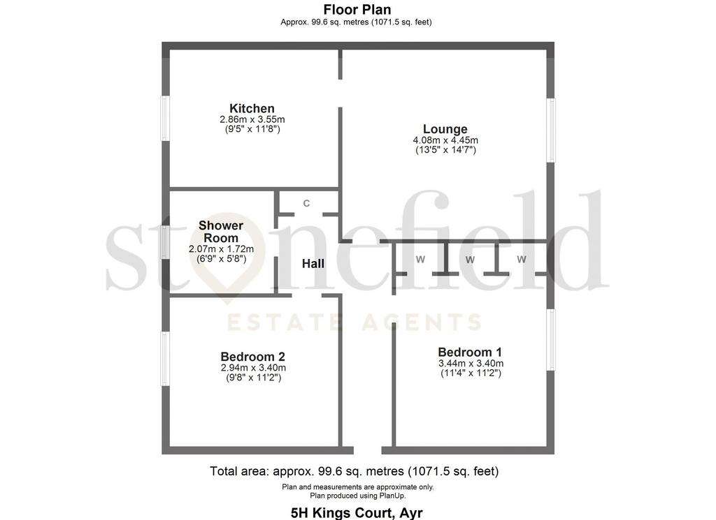 2 bedroom flat for sale - floorplan