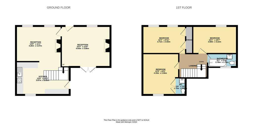 3 bedroom detached house to rent - floorplan