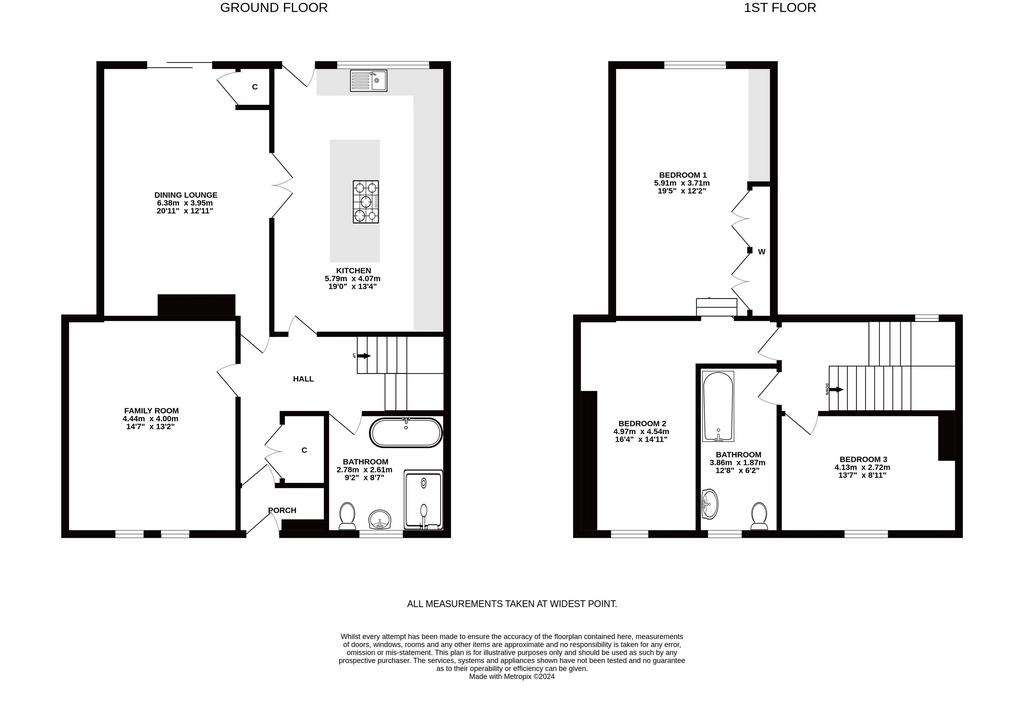 3 bedroom character property for sale - floorplan