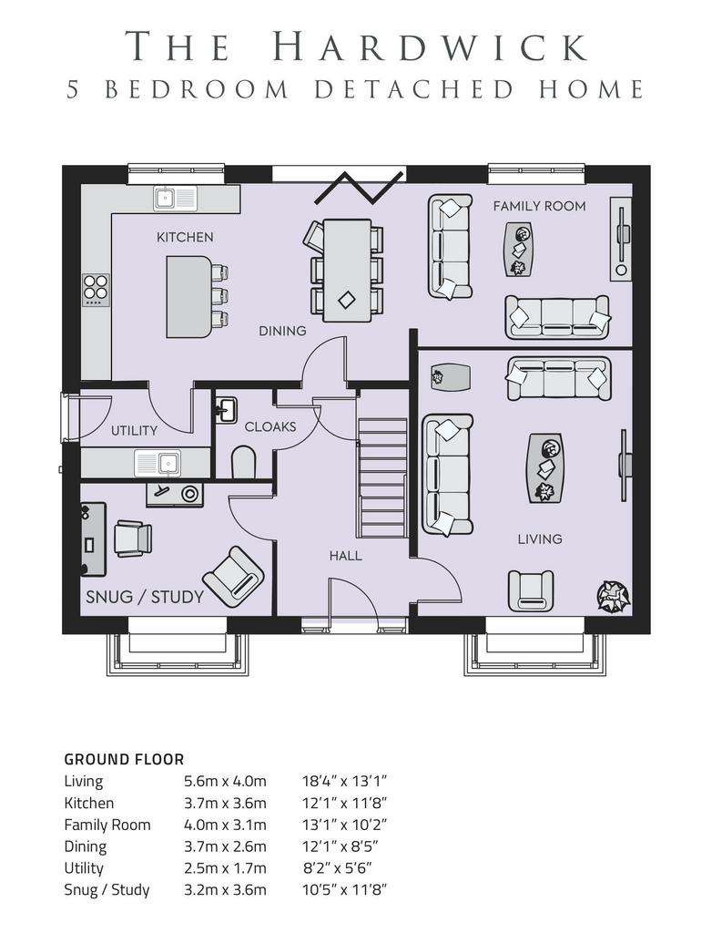 5 bedroom detached house for sale - floorplan