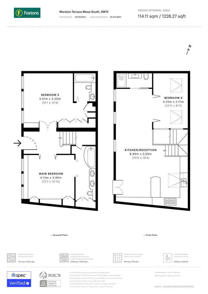 3 bedroom flat to rent - floorplan