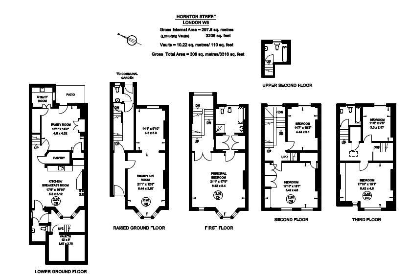 5 bedroom terraced house to rent - floorplan