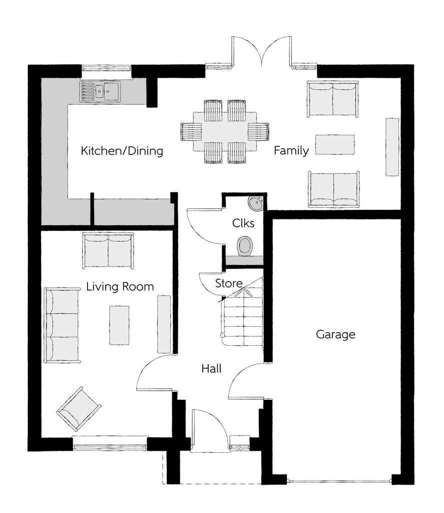 4 bedroom detached house for sale - floorplan