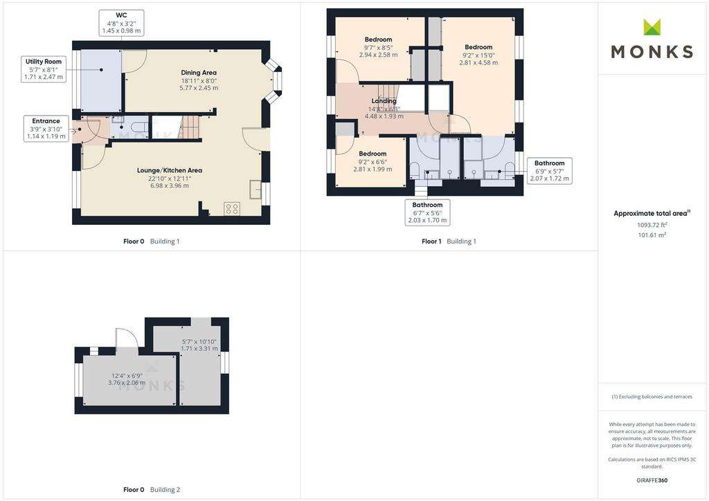 3 bedroom house for sale - floorplan