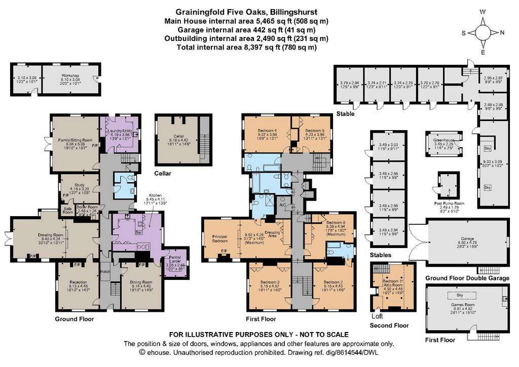 7 bedroom detached house for sale - floorplan