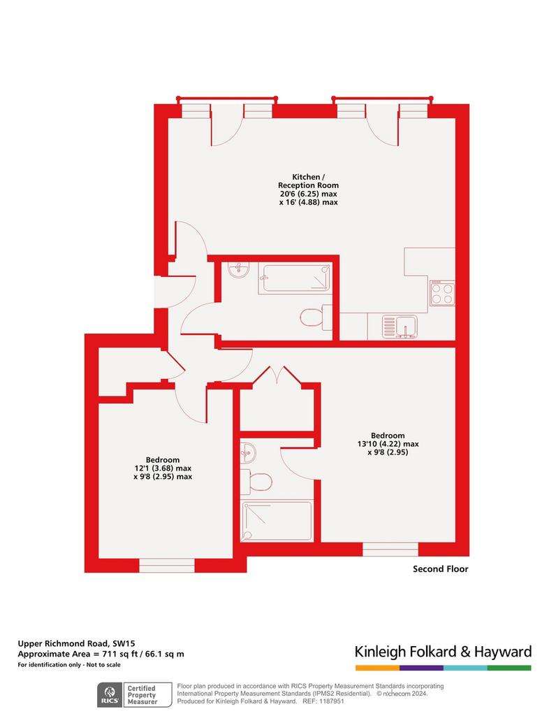 2 bedroom flat for sale - floorplan