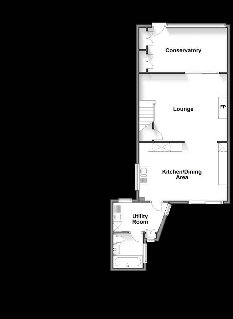 3 bedroom semi-detached house for sale - floorplan