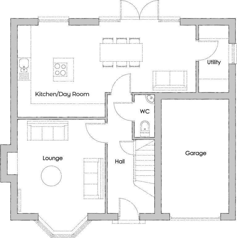 4 bedroom detached house for sale - floorplan