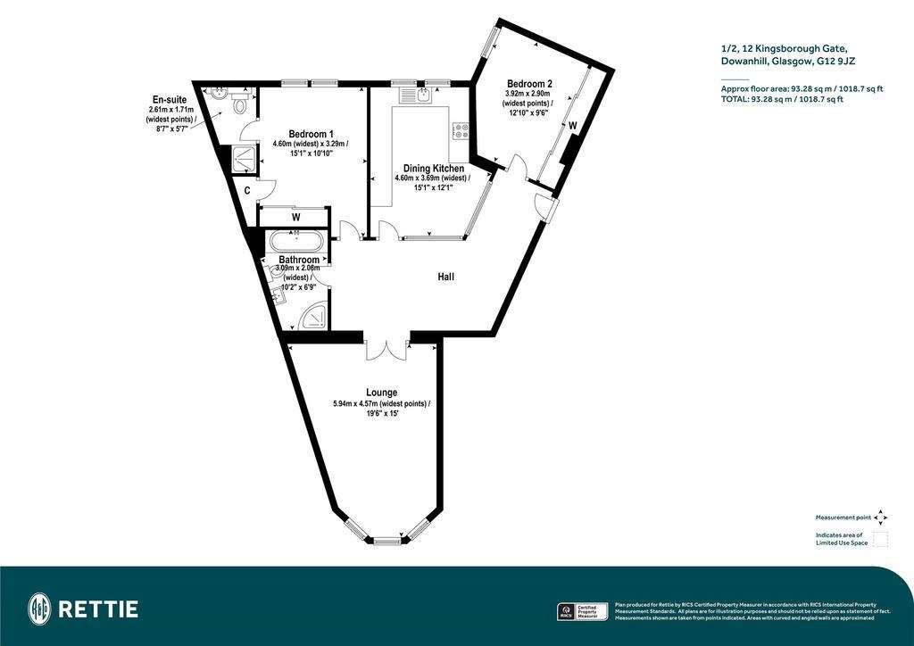 2 bedroom flat for sale - floorplan