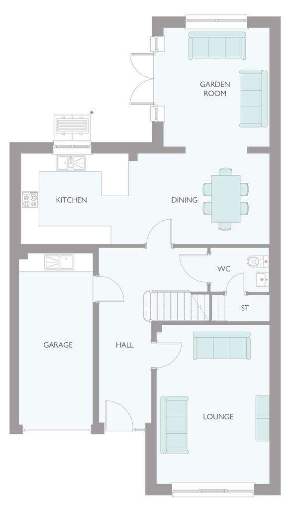 4 bedroom detached house for sale - floorplan