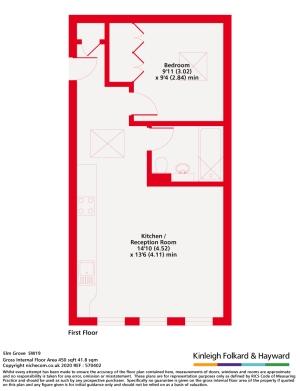 1 bedroom flat to rent - floorplan