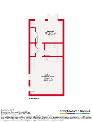 1 bedroom flat to rent - floorplan